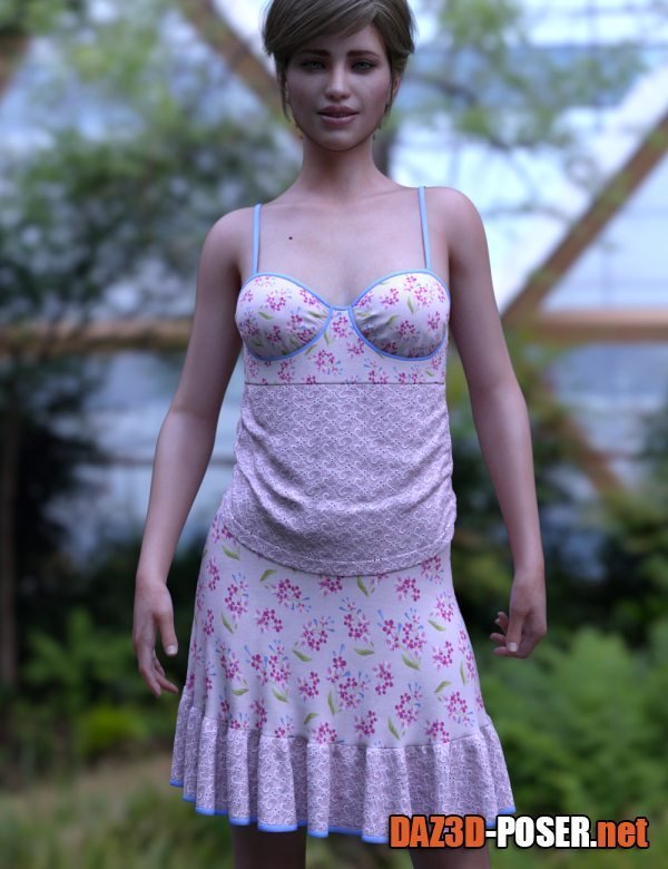 Dawnload dForce Fleur Farouche Outfit for Genesis 8 and 8.1 Females for free