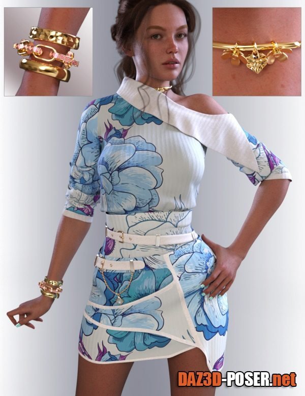 Dawnload dForce Grace Designer Dress for Genesis 9 for free