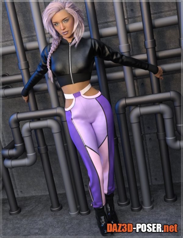 Dawnload dForce Metro Vibes Outfit for Genesis 8 and 8.1 Females for free