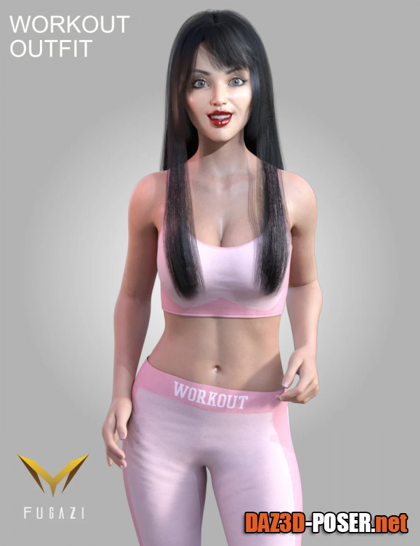 Dawnload FG Workout Outfit for Genesis 8 and 8.1 Females for free