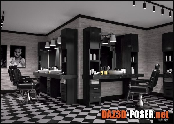 Dawnload Barber Shop for Poser and DS for free