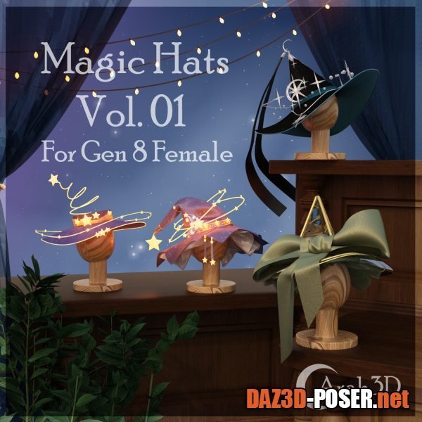 Dawnload Arah3D Magic Hats Volume 01 for free