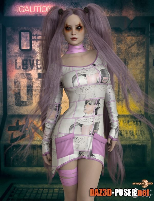 Dawnload VERSUS – dForce Emo Doll III for Genesis 8 and 8.1F for free