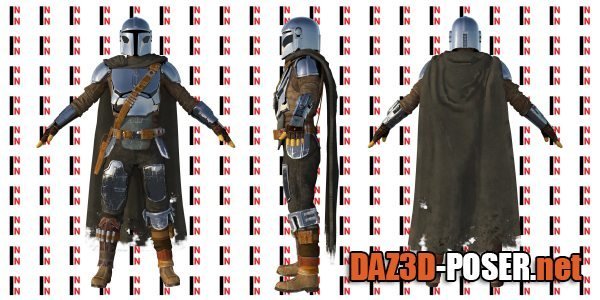 Dawnload Mandalorian Outfit For Genesis 8 Male for free