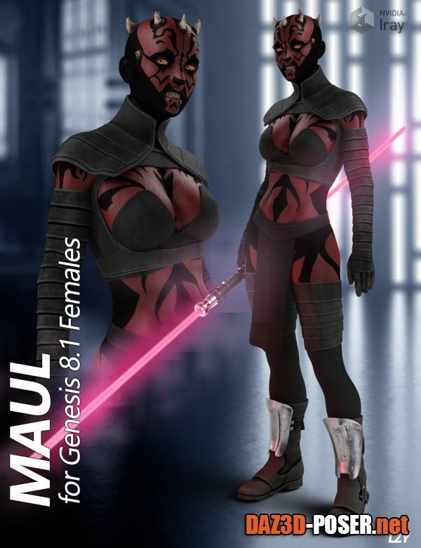 Dawnload Maul For Genesis 8.1 Females for free