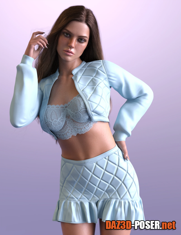 Dawnload My Little Leather Outfit for Genesis 8 and 8.1 Females for free
