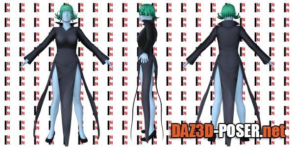 Dawnload One-Punch Man Tatsumaki Outfit For Genesis 8 Female for free