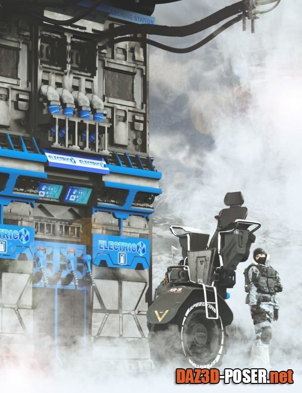Dawnload Sci-fi Charging Station Unit for free