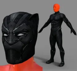 MCU Black Panther Outfit For Genesis 8 Male
