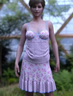 dForce Fleur Farouche Outfit for Genesis 8 and 8.1 Females