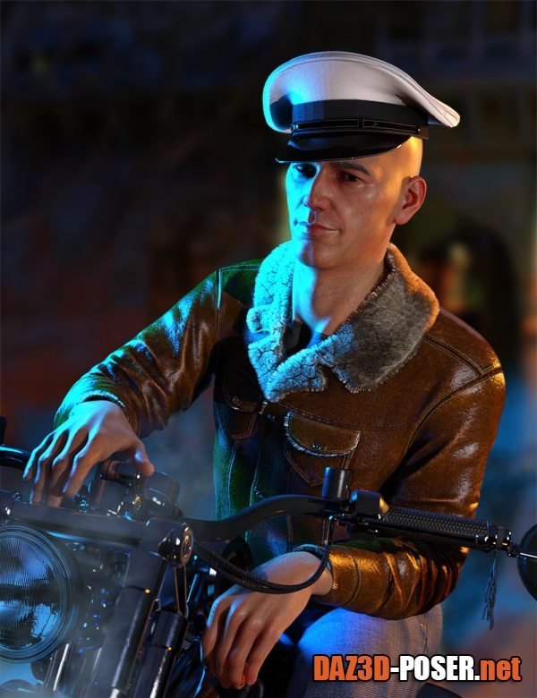 Dawnload Bomber Jacket and Cap for Genesis 8 and 8.1 Males for free