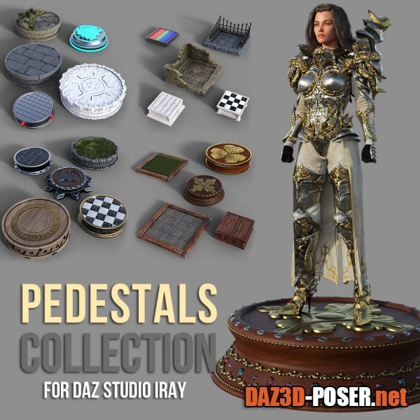 Dawnload Pedestals Collection for DS Iray for free