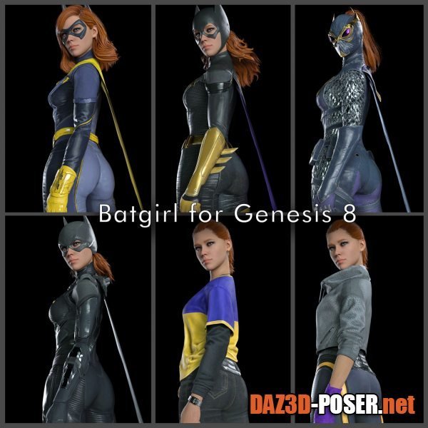 Dawnload Gotham Knights Batgirl for DAZ Genesis 8 Female for free
