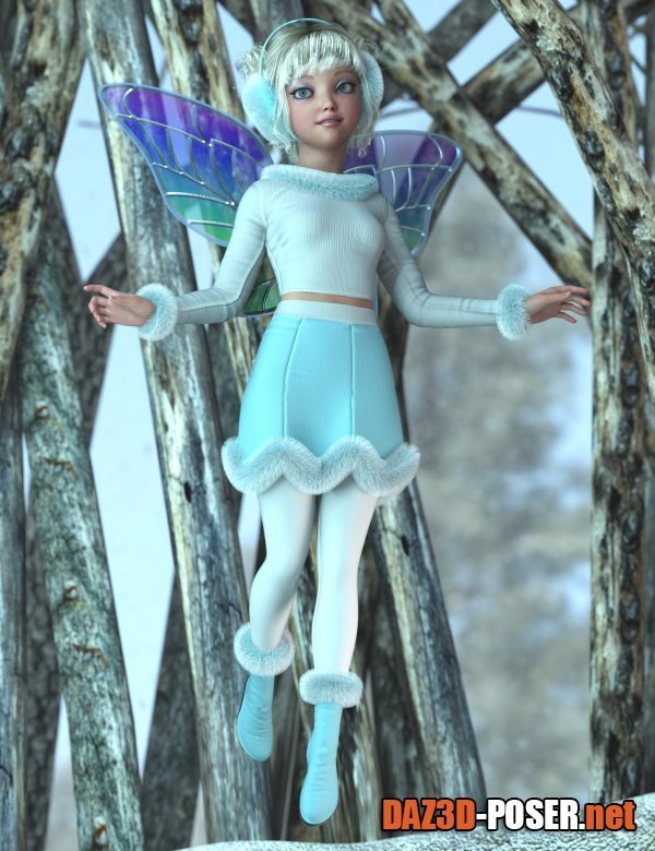 Dawnload Pixie Winter Outfit for Genesis 9 for free
