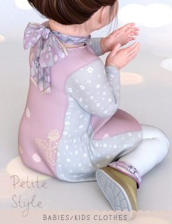 dForce Petite Style Dress and Scarf Set for Genesis 8 Females