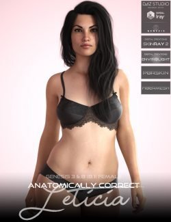 Anatomically Correct: Leticia for Genesis 3 and Genesis 8 Female (8.1)
