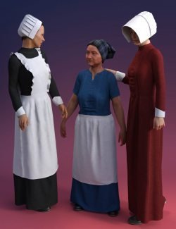 dForce Servant Dress for Genesis 8 Female(s)