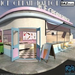 Ice Cream Parlor for Daz Studio
