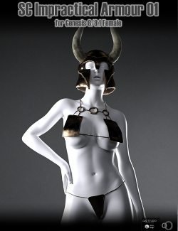 SC Impractical Armour 01 for Genesis 8 Female