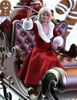 Mrs. Claus Poses for Genesis 9