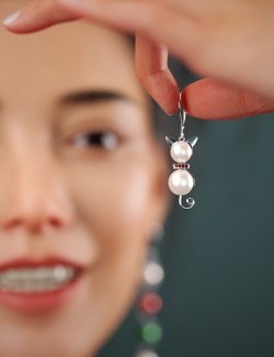 NG Not Your Mother’s Pearl Earrings for Genesis 8 and 8.1 Female and Genesis 9