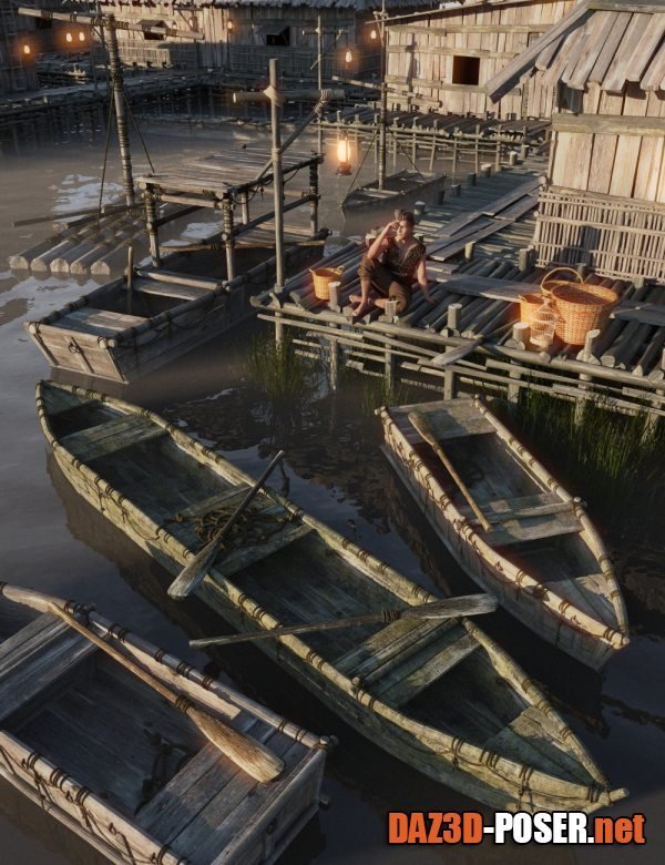 Dawnload Wooden Rowboats for free