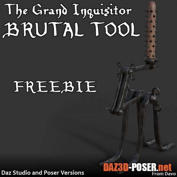 Dawnload Grand Inquisitor "Brutal Tool" FREEBIE for DS and Poser for free