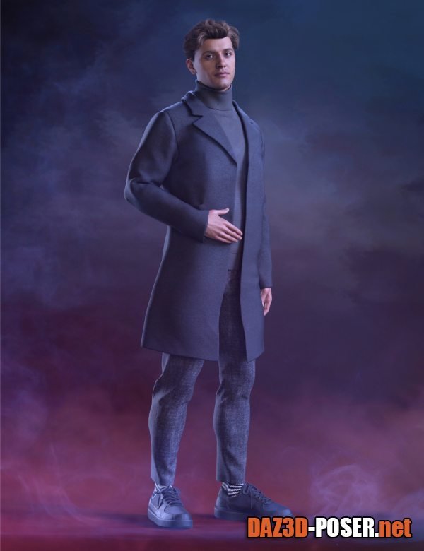 Dawnload dForce KuJ Fashion Coat Suit for Genesis 9 for free