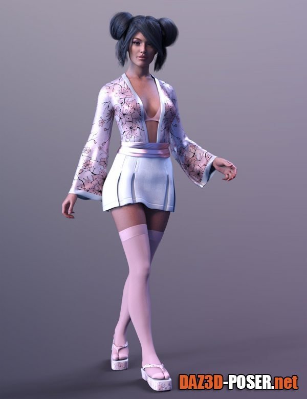 Dawnload dForce X Fashion Kimono Style Set for Genesis 9 for free