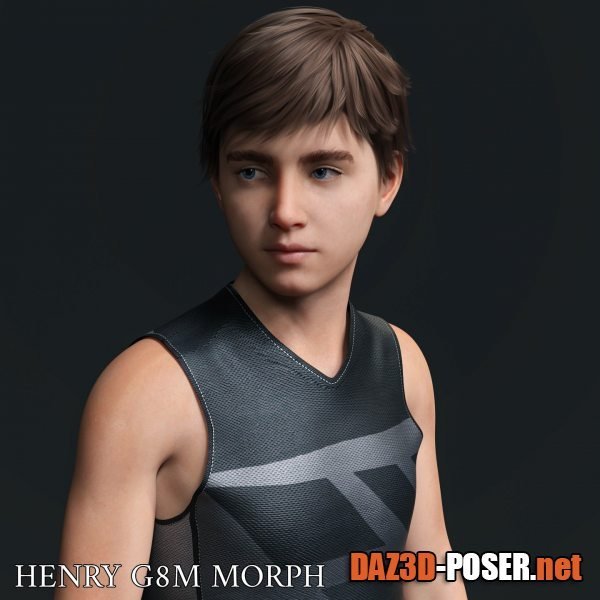 Dawnload Henry Character Morph For Genesis 8 Males for free