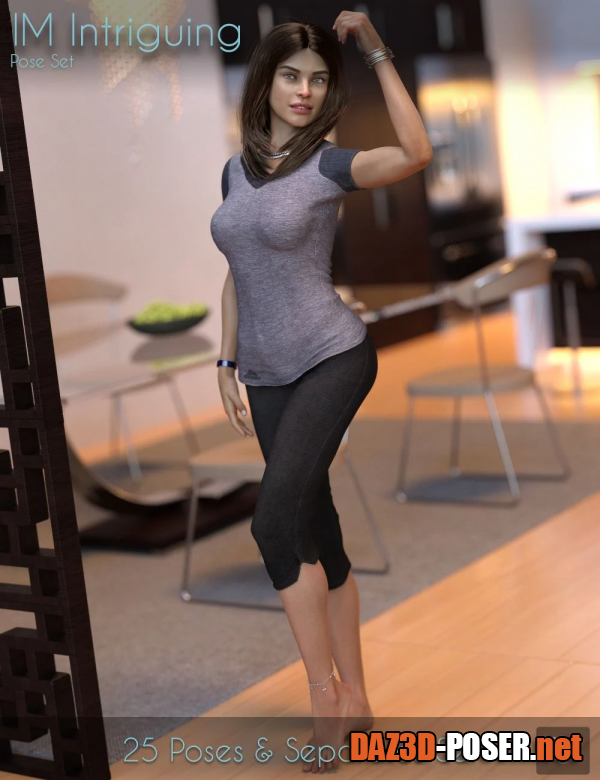 Dawnload IM Intriguing Poses for Genesis 8 Females for free