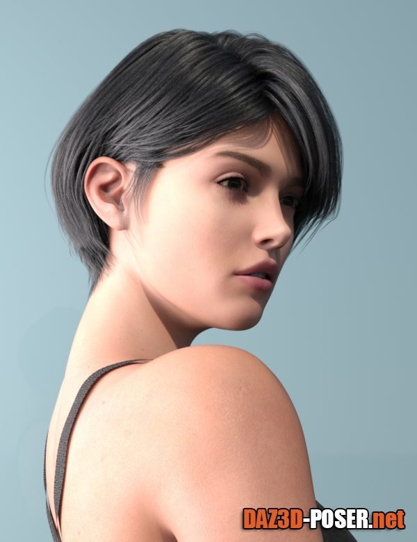 Dawnload JL Hair Multilayered Short Hair for Genesis 9 and Victoria 9 for free