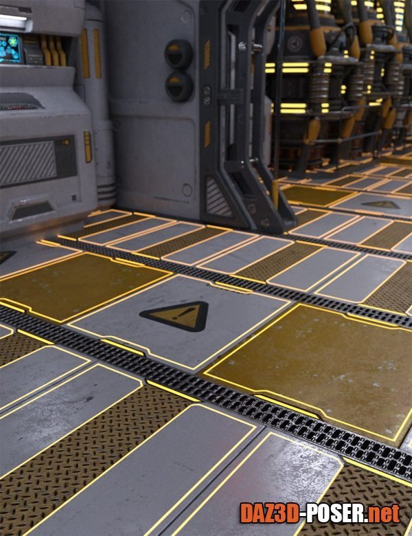 Dawnload Sci-Fi Flooring Iray Shaders for free