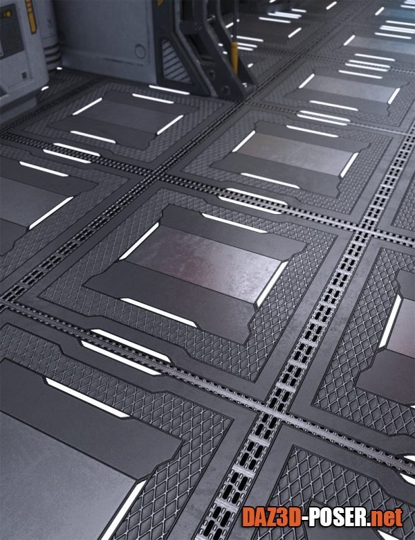 Dawnload Sci-Fi Flooring Iray Shaders Volume 2 for free