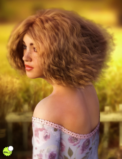 Biscuits Aggie Hair for Genesis 8 Female