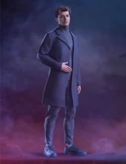 dForce KuJ Fashion Coat Suit for Genesis 9