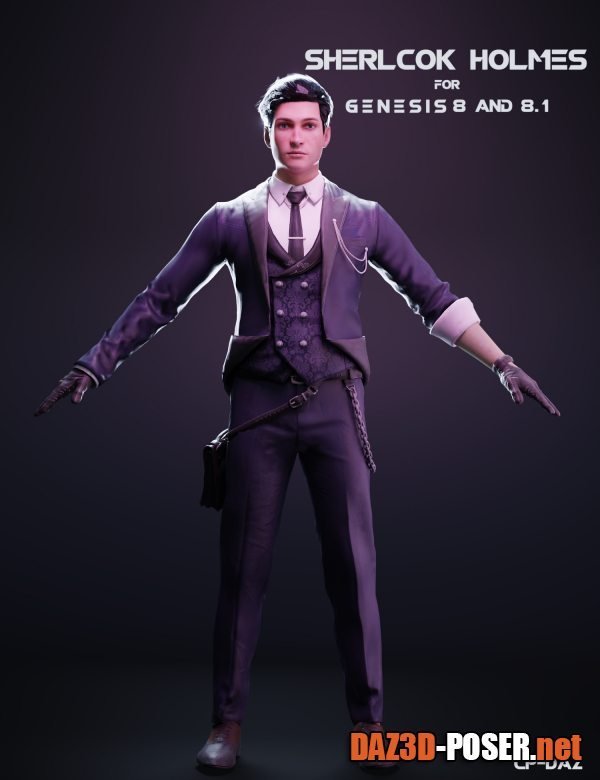 Dawnload Sherlock Holmes For Genesis 8 And 8.1 Male for free