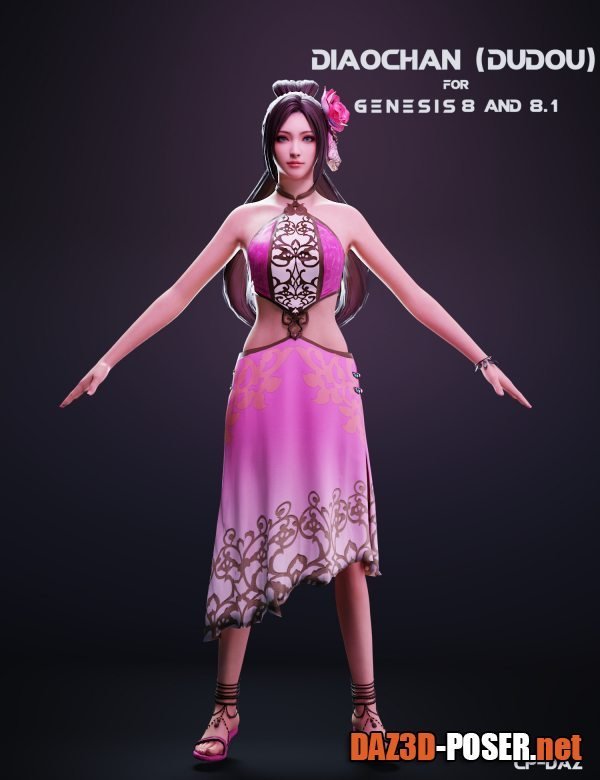 Dawnload Diaochan (Dudou) For Genesis 8 And 8.1 Female for free