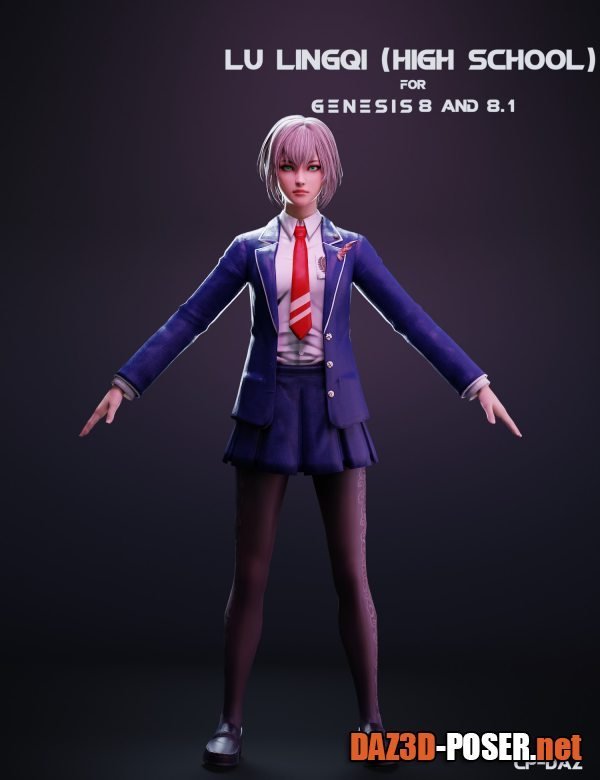 Dawnload Lu Lingqi (High School) For Genesis 8 And 8.1 Female for free
