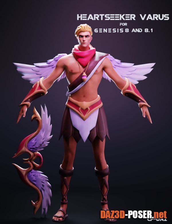 Dawnload Heartseeker Varus For Genesis 8 and 8.1 Male for free