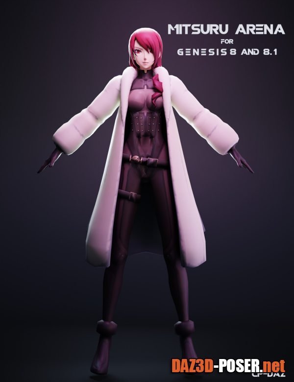 Dawnload Mitsuru Arena For Genesis 8 and 8.1 Female for free