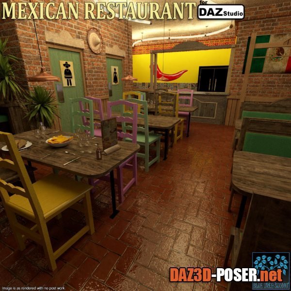 Dawnload Mexican Restaurant for Daz for free