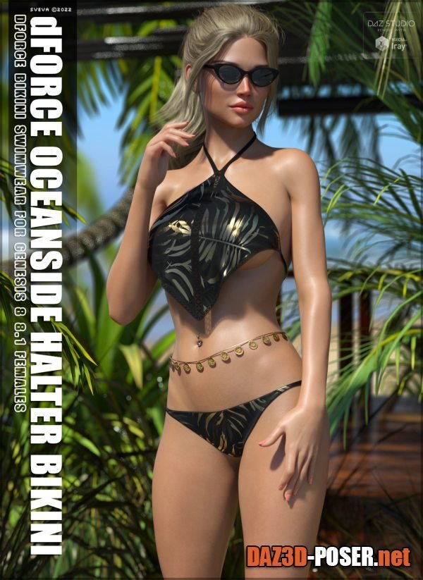 Dawnload dForce Oceanside Halter Bikini G8G8.1F for free