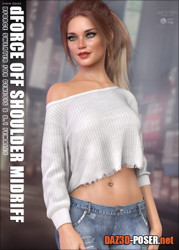 Dawnload dForce Off Shoulder Midriff Sweater G8G8.1F for free