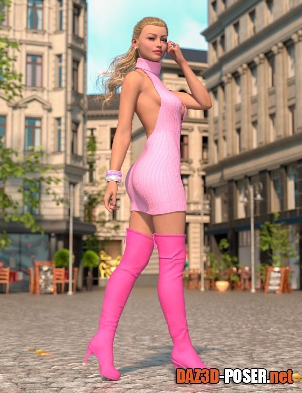 Dawnload Simply Sexy dForce Outfit for Genesis 9 Base Feminine for free