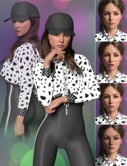 Cool Girl Shape, Poses, and Expressions for Genesis 8 and 8.1 Female