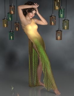 dForce Scarlett Nightgown for Genesis 8 Female(s)