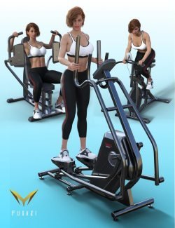 FG Fitness Equipment and Poses for Genesis 8 and 8.1 Females