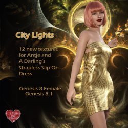 City Lights Add-On For Strapless Slip-On Gown for G8xF