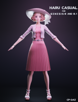 Haru Casual For Genesis 8 And 8.1 Female
